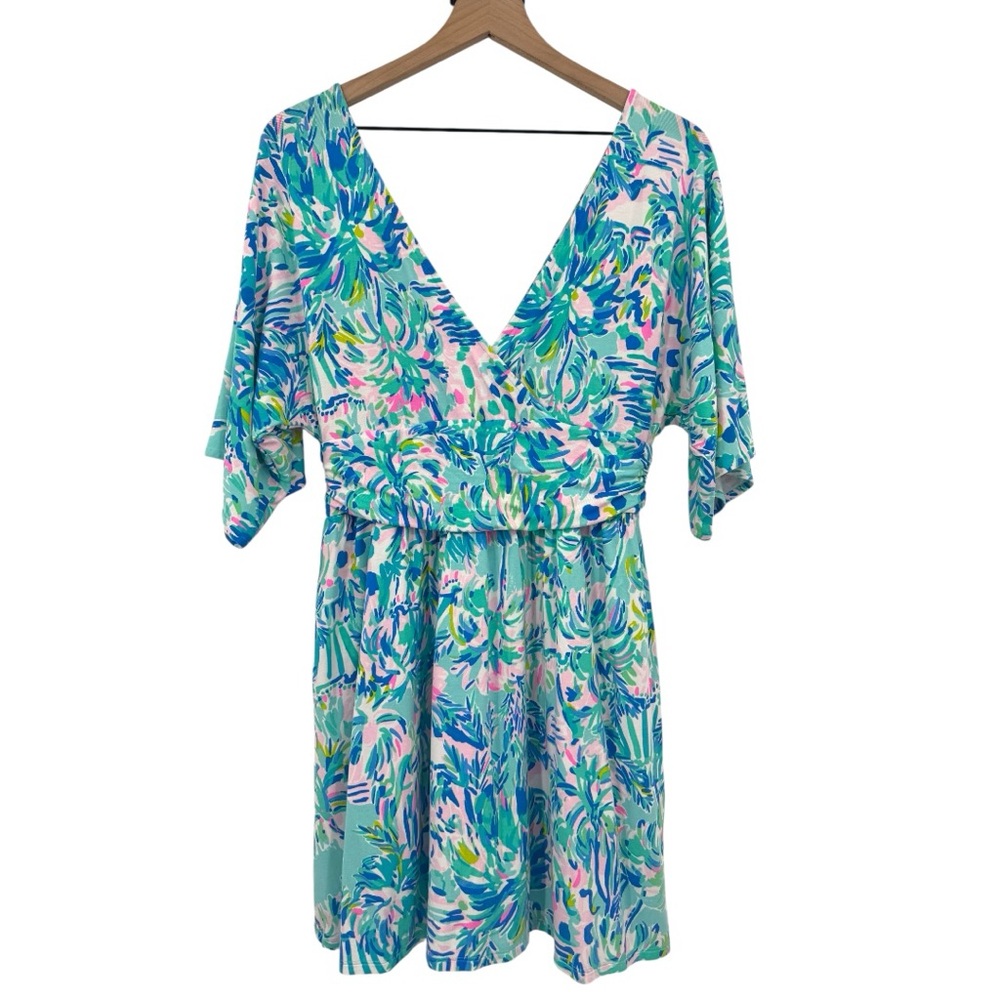 Lilly Pulitzer Blue and Pink Floral Romper - Picture 6 of 12